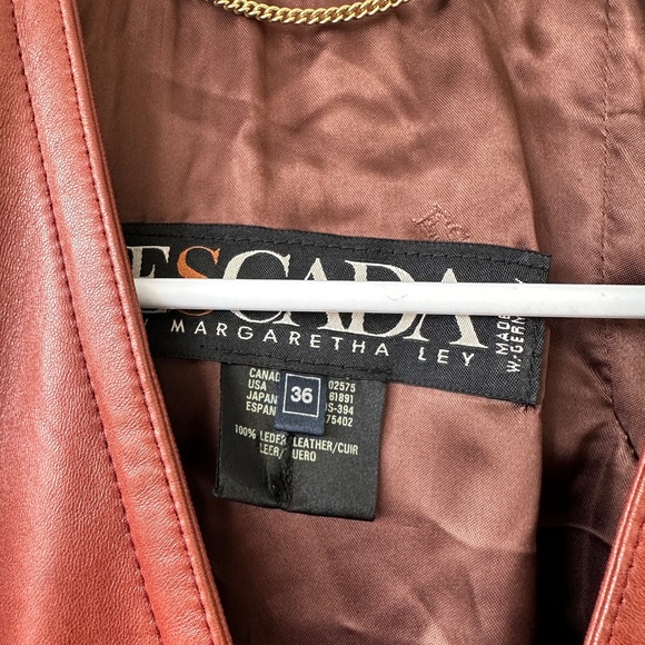 Escada Vintage Leather Jacket - Picture 3 of 9